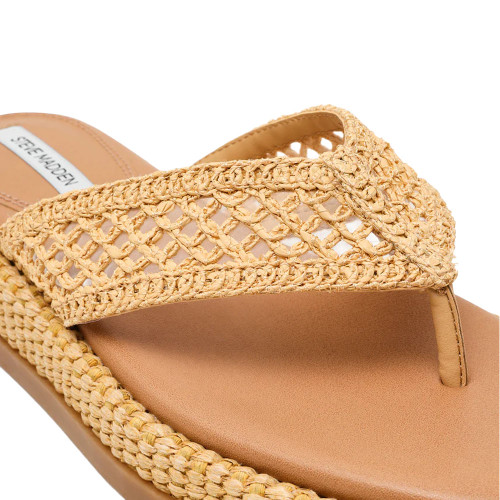Women's Steve Madden Bella Thong Natural Raffia Sandal detail