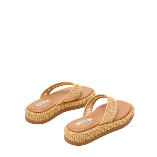 Women's Steve Madden Bella Thong Natural Raffia Sandal back
