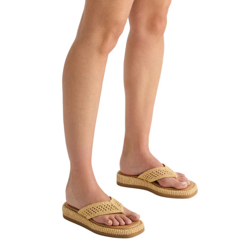 Women's Steve Madden Bella Thong Natural Raffia Sandal