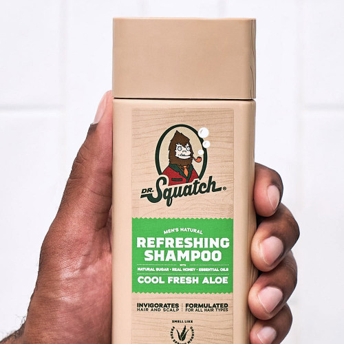 Dr. Squatch Cool Fresh Aloe Shampoo Model