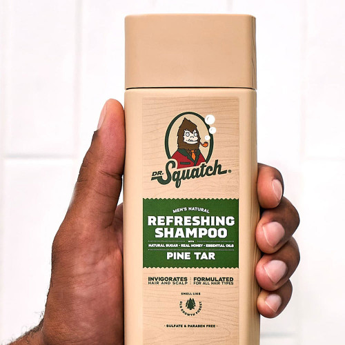 Dr. Squatch Pine Tar Shampoo Model