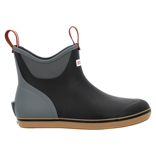 Men's Xtratuf Ankle Deck Boots - Black Deep Storm Outer Side