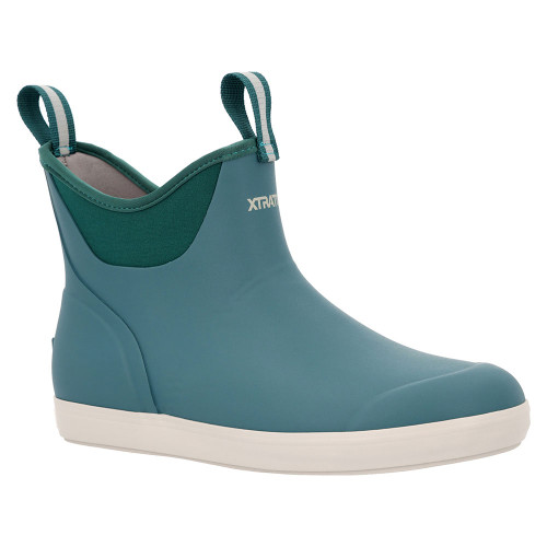 Men's Xtratuf Ankle Deck Boots - Teal Front Angled View