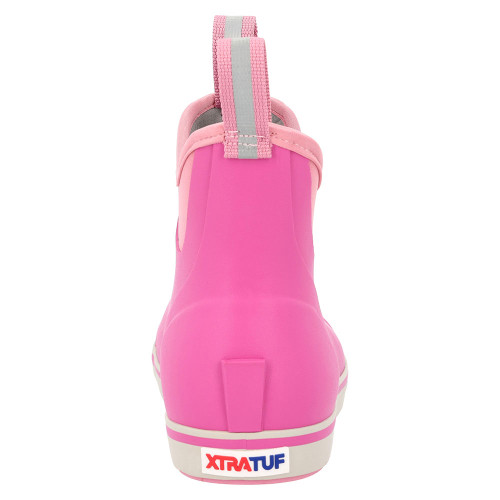 Women's Xtratuf Ankle Deck Boots - Rose Violet Heel View
