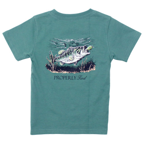 Boys' Properly Tied Set The Hook Marine Green T-Shirt