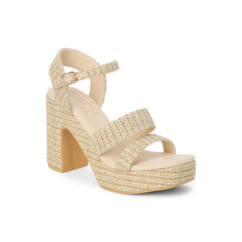 Women's Matisse Alessia Platform Heels - Beige Front Angled View