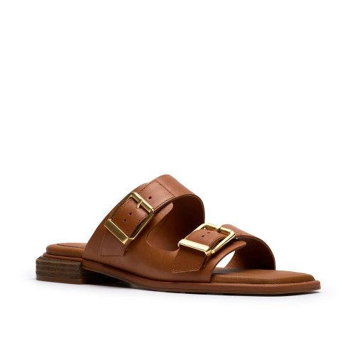 Women's Clarks Ariany Bay Sandals - Tan Leather Main