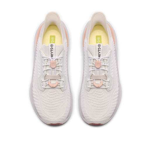 Women's Clarks Pace Rise Sneakers - White | Eagle Eye Outfitters
