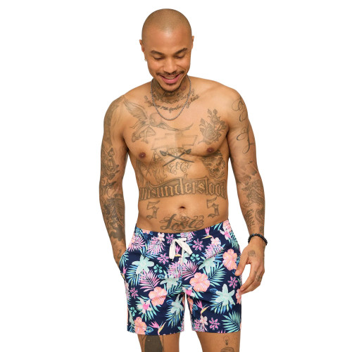 Men's Chubbies 5.5" Tropic Like Its Hots Navy Swim Trunks