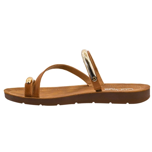 Women's Corkys Hit The Strip Sandals Cognac Brown Instep