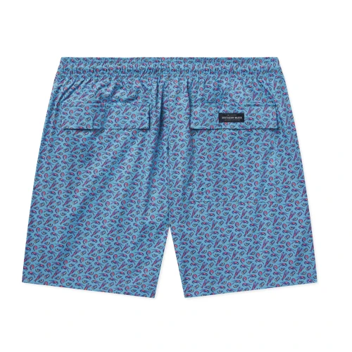 Men's Southern Marsh Harbor Lined Swim After The Boil French Blue Trunk back