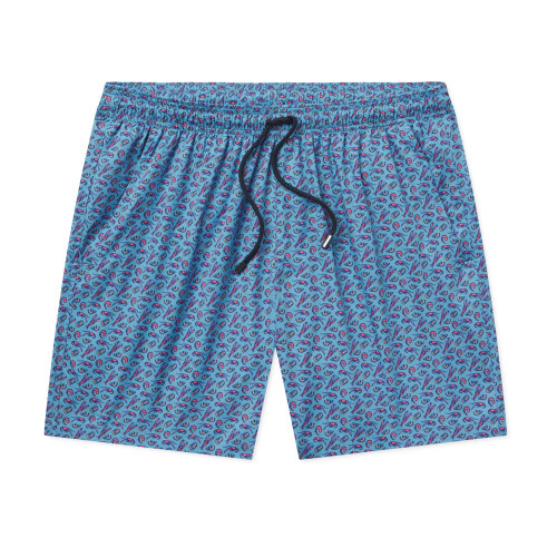 Men's Southern Marsh Harbor Lined Swim After The Boil French Blue Trunk