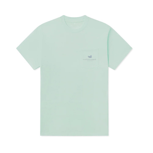 Men's Southern Marsh SEAWASH Branding SM Fishing Honeydew Green T-Shirt front