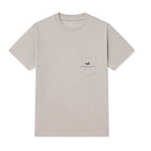 Boys' Southern Marsh Dinner Circle Washed Oatmeal Gray T-Shirt front