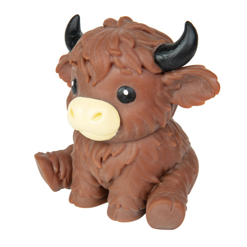Master Toys Pudgiez Highland Cow Toy Assorted Brown Highland Cow