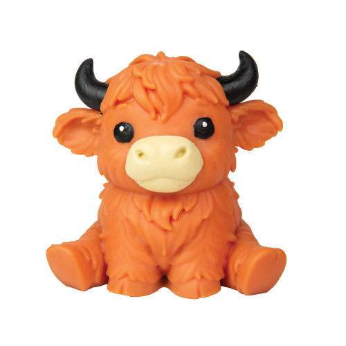 Master Toys Pudgiez Highland Cow Toy Assorted Orange Highland Cow