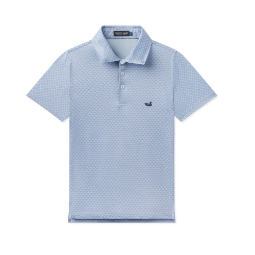 Boys' Southern Marsh Flyline Performance Polo French Blue Shells Shirt