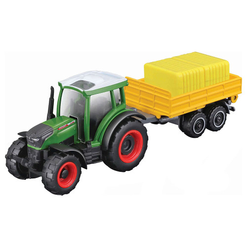 Maisto Mini Work Machines Tractor and Trailer Assortment Green