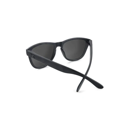 Knockaround Premiums Round Sunglasses - Black On Black Back View