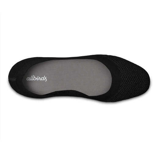 Women's Allbirds Tree Breezer Flats - Jet Black Upper