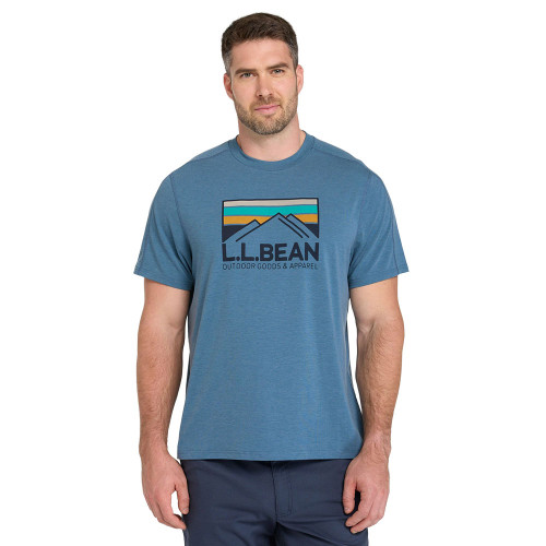 Men's L.L.Bean Everyday SunSmart T-Shirt Sail Blue Outdoor Main