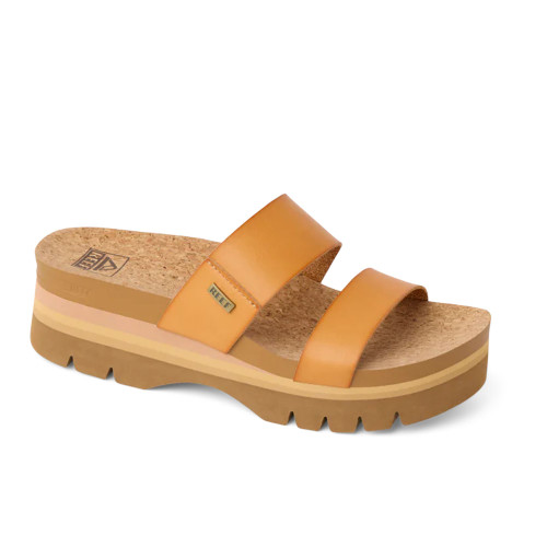 Women's Reef Cushion Vista Higher Sandals Natural Side Outer