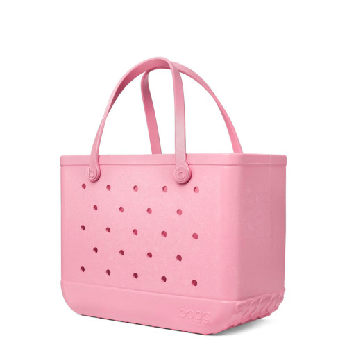 Original Bogg Bag Tonal Sale Bubblegum Shimmer Side Angled View
