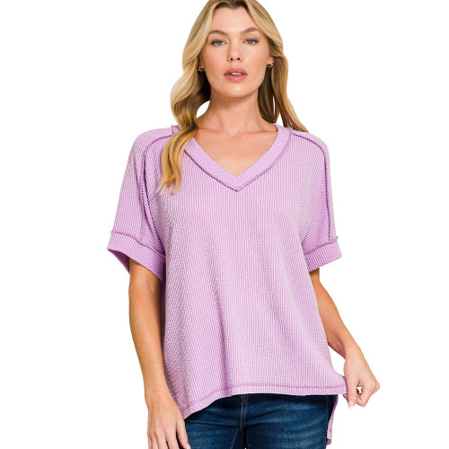 Women's Zenana Soft Melange Hacci Top | Eagle Eye Outfitters