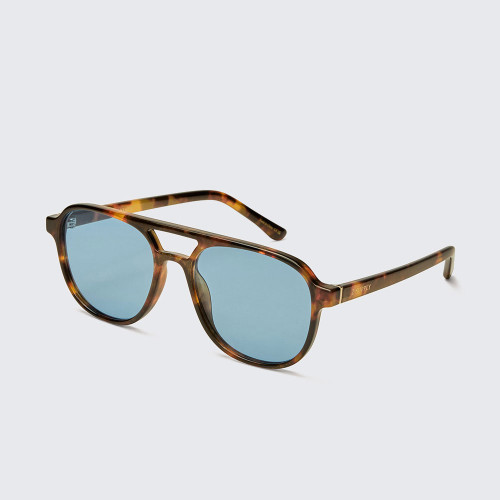 Women's Z Supply Tourist Polarized Tortoise Blue Sunglasses