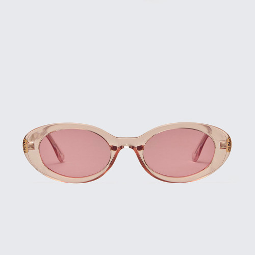 Women's Z Supply Sunspell Polarized Rose Crystal Pink Sunglasses front