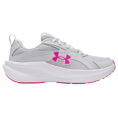 Girls' Under Armour Assert 11-Grade School Running Gray Sneaker side