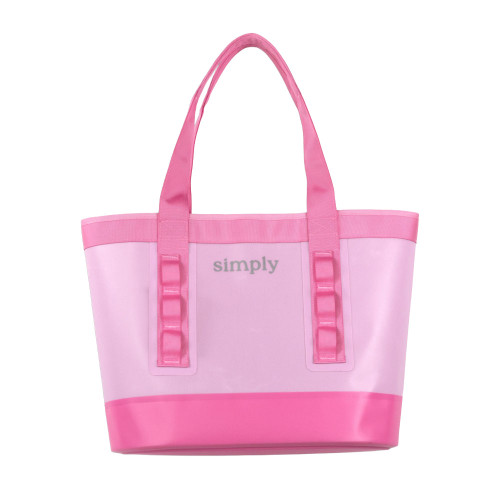 Simply Southern Tough Tote Pink Front Of Tote Bag