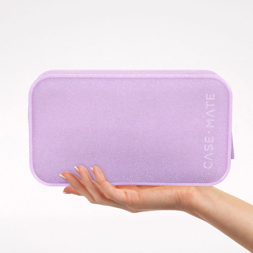 Case-Mate Jelly Pouch Makeup Stardust Twinkle Purple Bag model
