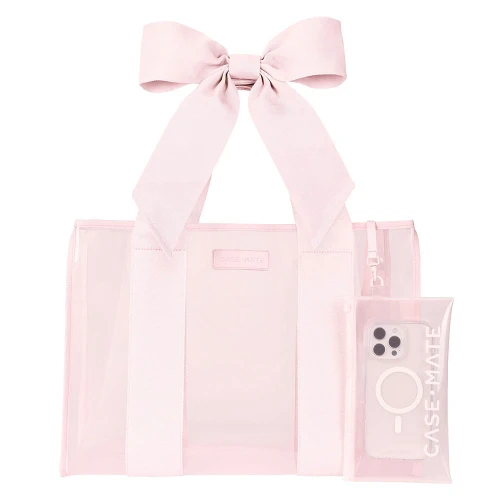 Case-Mate Jelly Phone Pouch Bow Tote Ballet Pink Bag