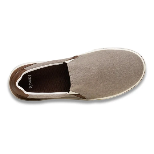 Men's Sanuk Hava Slip On Shoes Brindle Top View