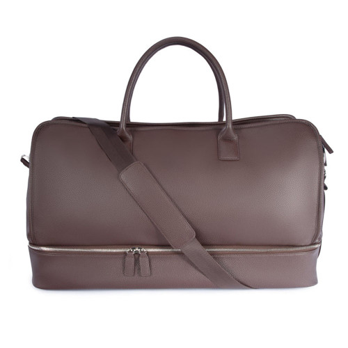 Brouk & Co. Brett Weekender Bag - Brown Front Of Bag