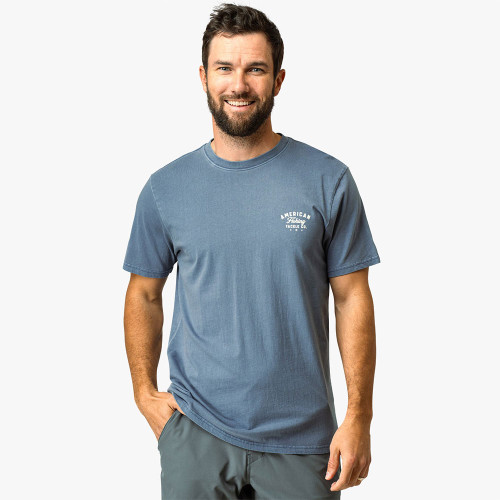 Men's AFTCO Memphis T-Shirt Bering Sea Front
