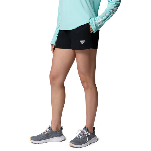 Women's Columbia 2" PFG Rugged Black Water Shorts side