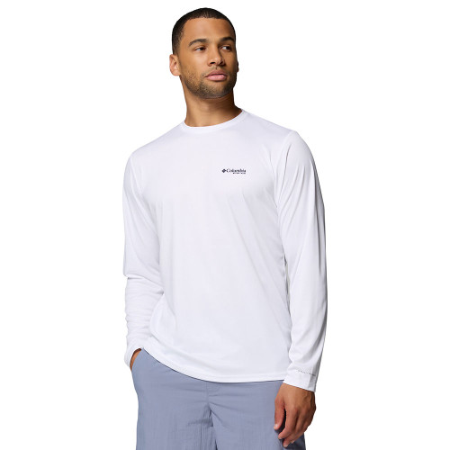 Men's Columbia Terminal Tackle PFG Dare Devil White T-Shirt front