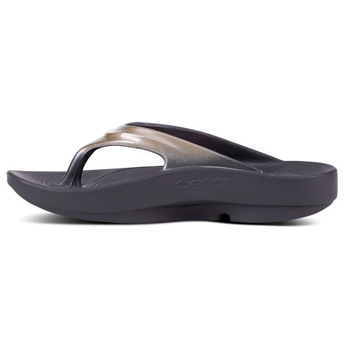 Women's OOFOS OOlala Luxe Latte Sandal side 2