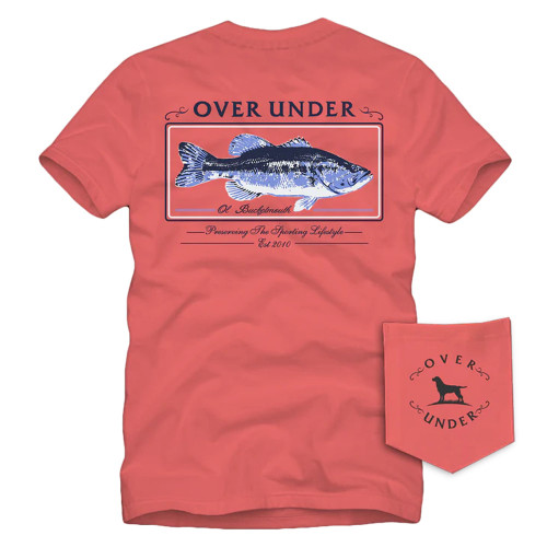 Men's Over Under Bucketmouth T-Shirt Coral Main