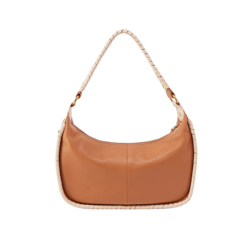 HOBO Mia Crescent Medium Leather Hobo Bag - Warm Cashew | Eagle