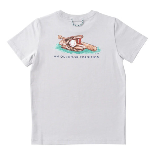 Boys' Prodoh Cotton Microchip Gray T-Shirt