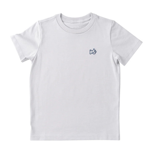 Boys' Prodoh Cotton Microchip Gray T-Shirt front