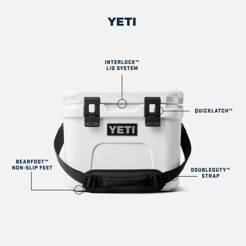 YETI Roadie 15 Hard Alabama White Cooler features
