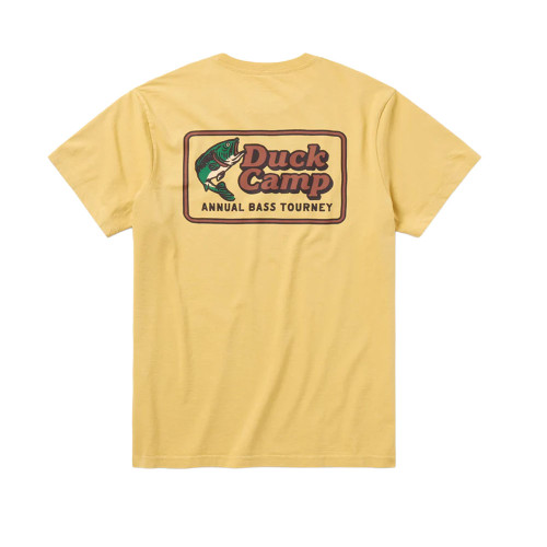 Men's Duck Camp Bass Tourney T-Shirt Mustard Main