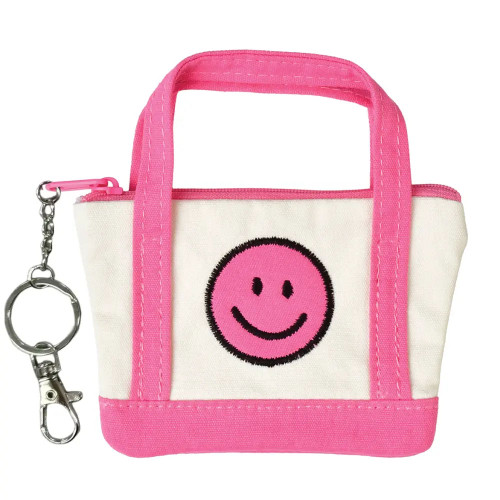 Iscream Mini Tote Bag Lip Balm Key Chain Set front