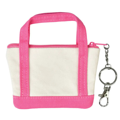 Iscream Mini Tote Bag Lip Balm Key Chain Set back