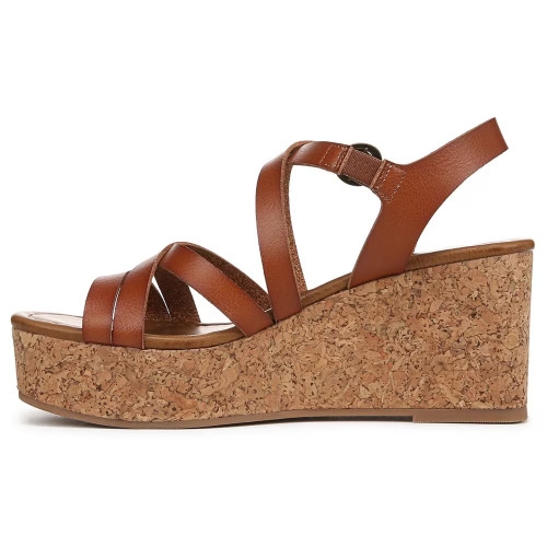 Women's Blowfish Aurora Platform Wedge Sandals Scotch Brown In Step