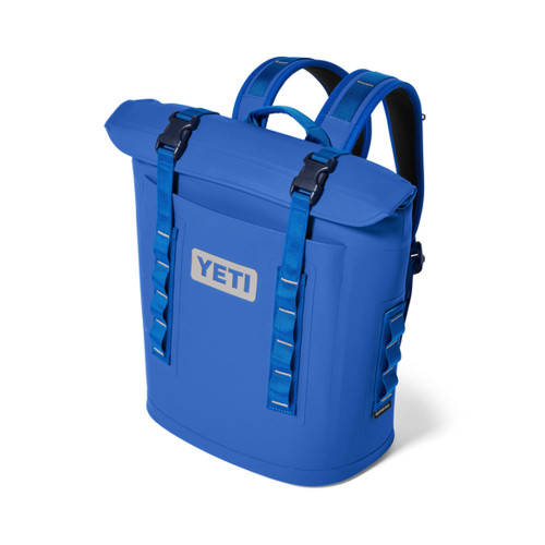 YETI Hopper Backpack M12 Soft Royal Blue Cooler closed